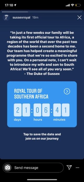 sussex royal tour screenshot