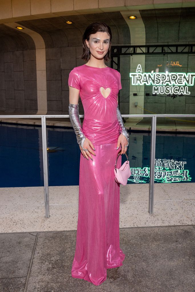 Dylan Mulvaney wears pink dress to attend the opening night performance of 'A Transparent Musical' 