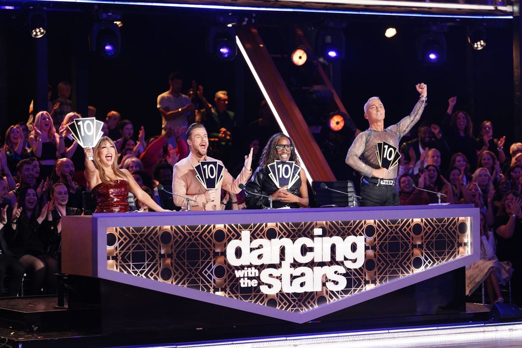 Carrie Ann Inaba, Derek Hough, Billy Porter, and Bruno Tonioli give a 40 on Dancing with the Stars