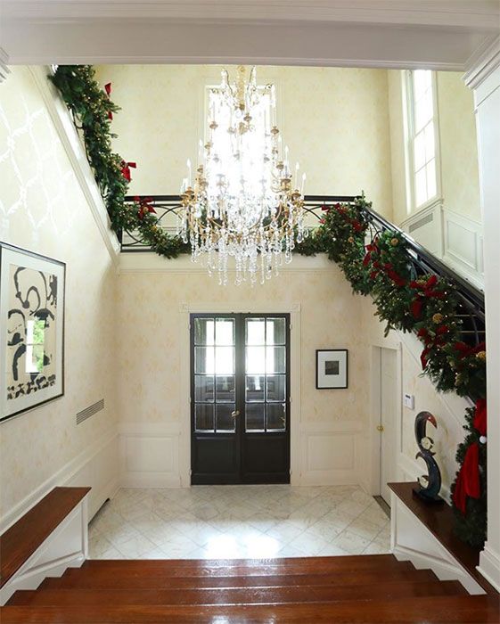 Catherine Zeta Jones Christmas hallway
