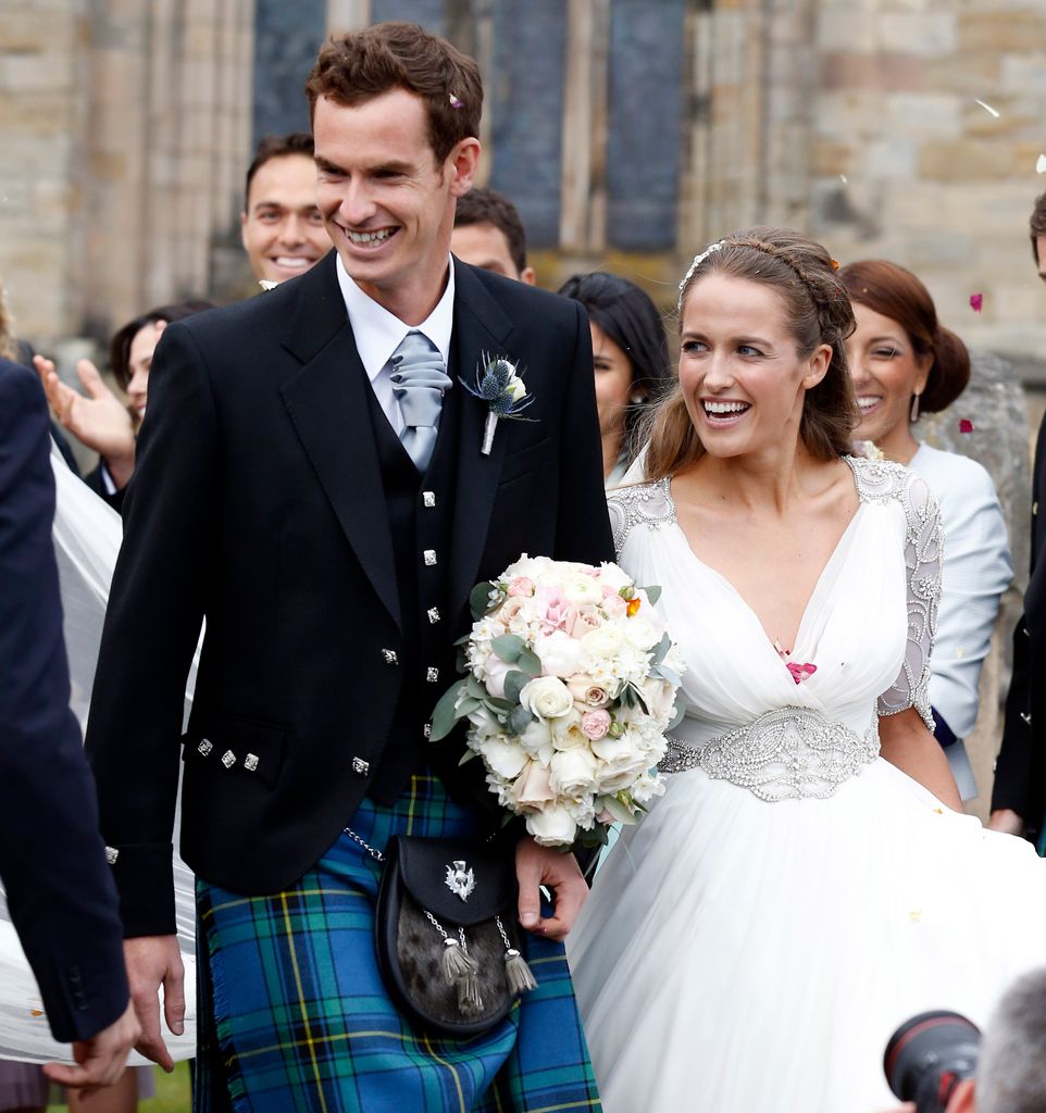 Andy Murray in kilt after marrying Kim 