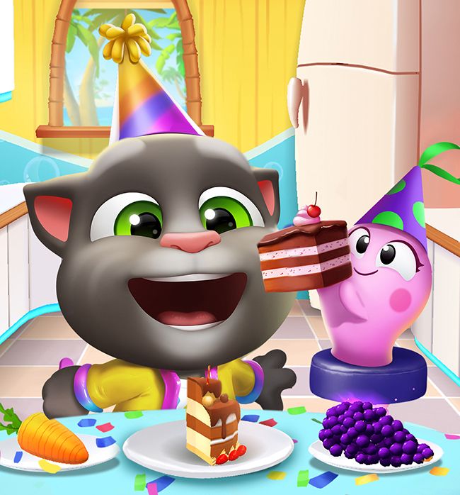 My Talking Tom 2 in-game cake challenge