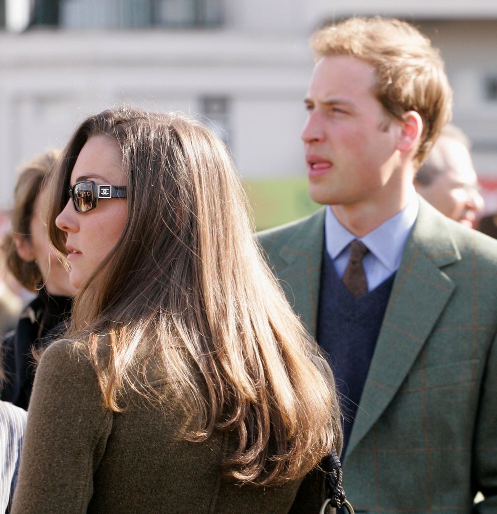 Kate Middleton and Prince William attendded day 1 of the Cheltenham Horse Racing Festival in March 2007