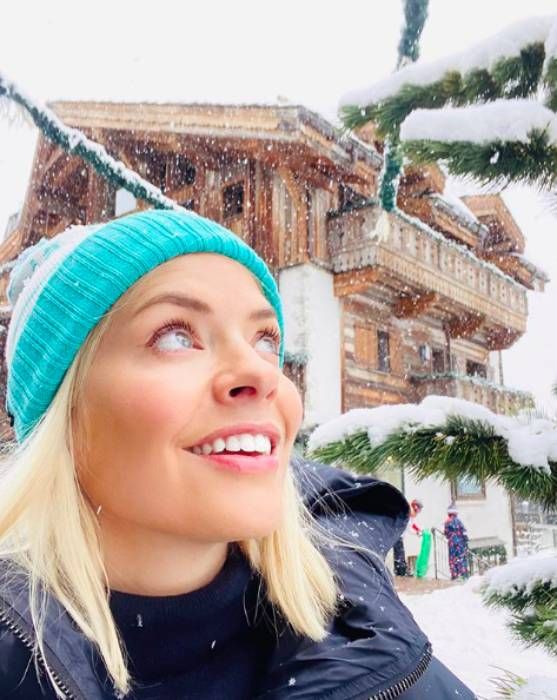 holly willoughby family holiday skiing