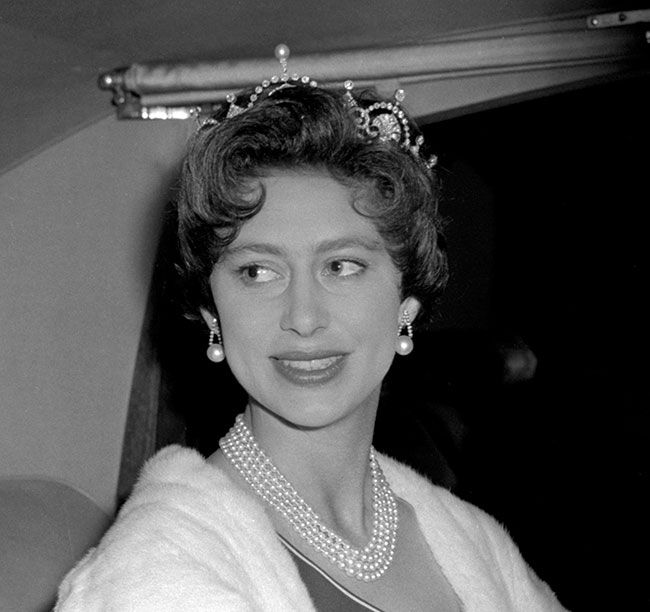 princess margaret in pearl earrings