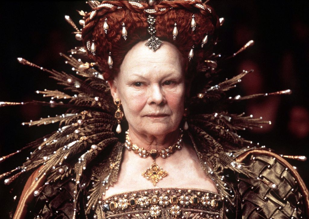 This picture released by Miramax Films shows actress Judy Dench playing Queen Elizabeth I in the film "Shakespeare in Love". Dench has been nominated February 9, 1999 for an Oscar for Best Performance by an Actress in a Supporting Role category by the Aca