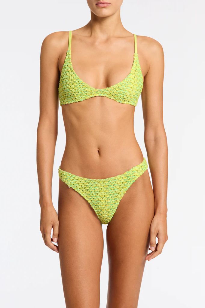 MAIA - REFE Sparkle Crochet Scoop Bikini Set by triangl