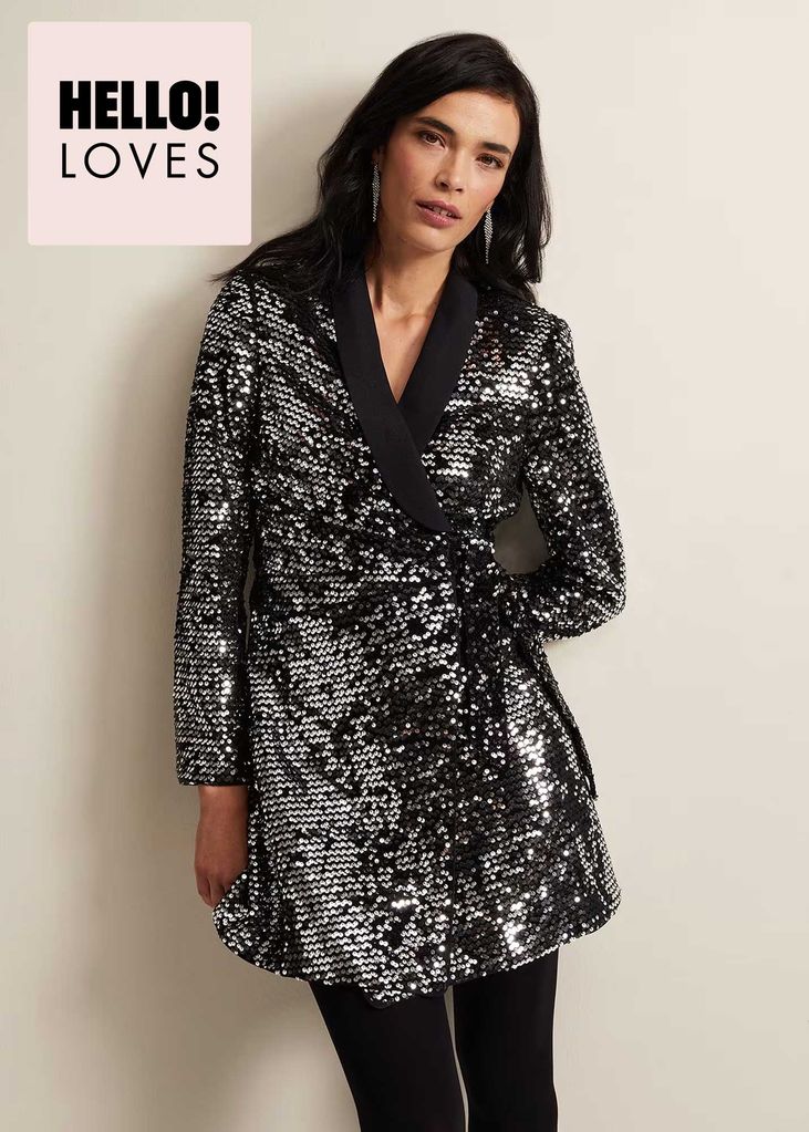 Phase Eight Sequin Tux Dress