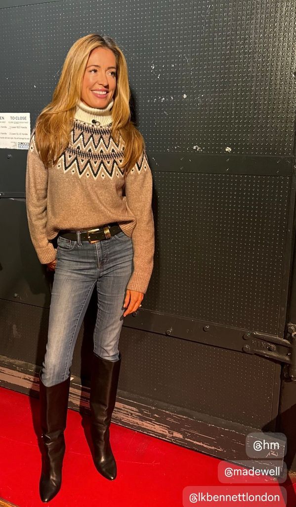 Cat Deeley fair isle jumper