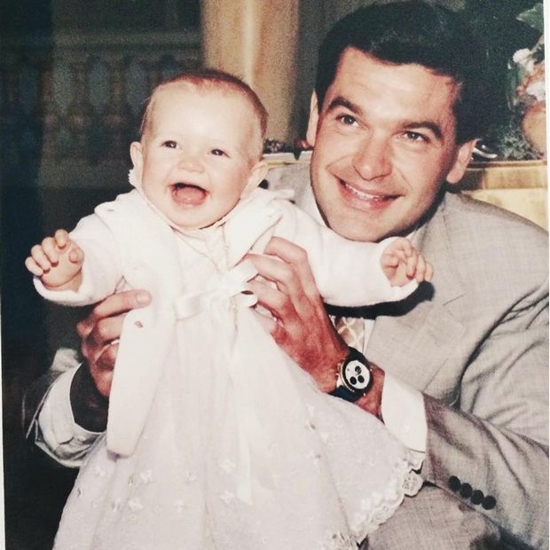 Insagram: throwback of Camille when she was a baby being held by her father
