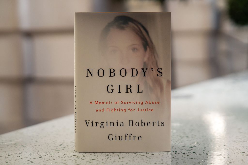 A copy of the book "Nobody's Girl - A Memoir of Surviving Abuse and Fighting for Justice" by Virginia Roberts Giuffre
