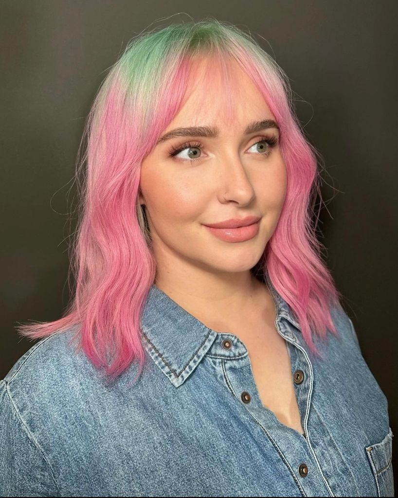 Hayden wanted something 'fun and funky' to replace her usual blonde color 