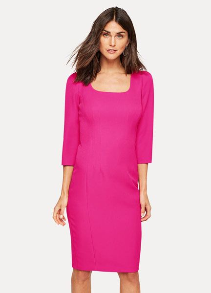 damsel in a dress pink