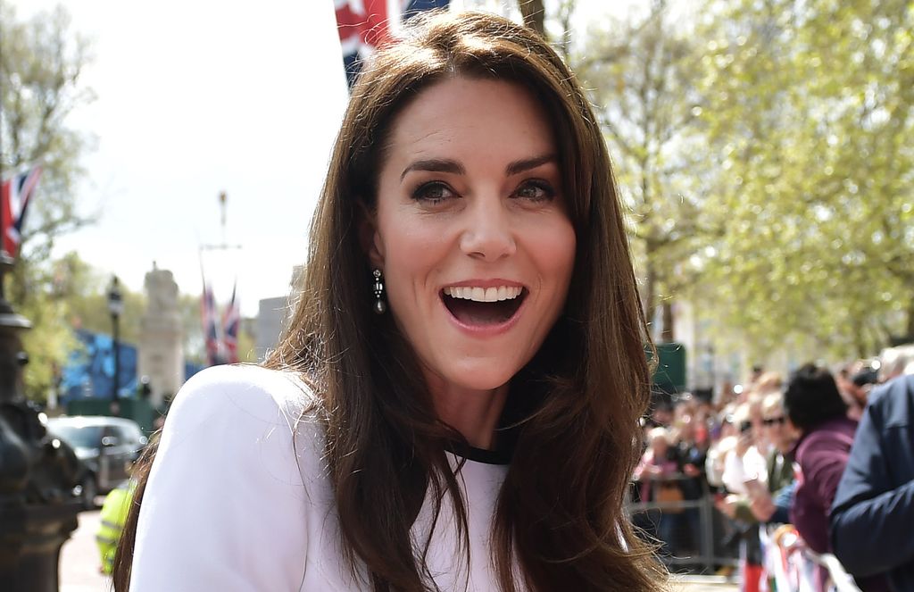 Princess Kate was all smiles at the walk about