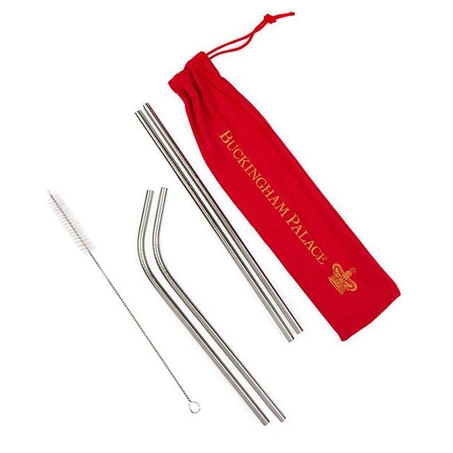 Buckingham Palace metal straws