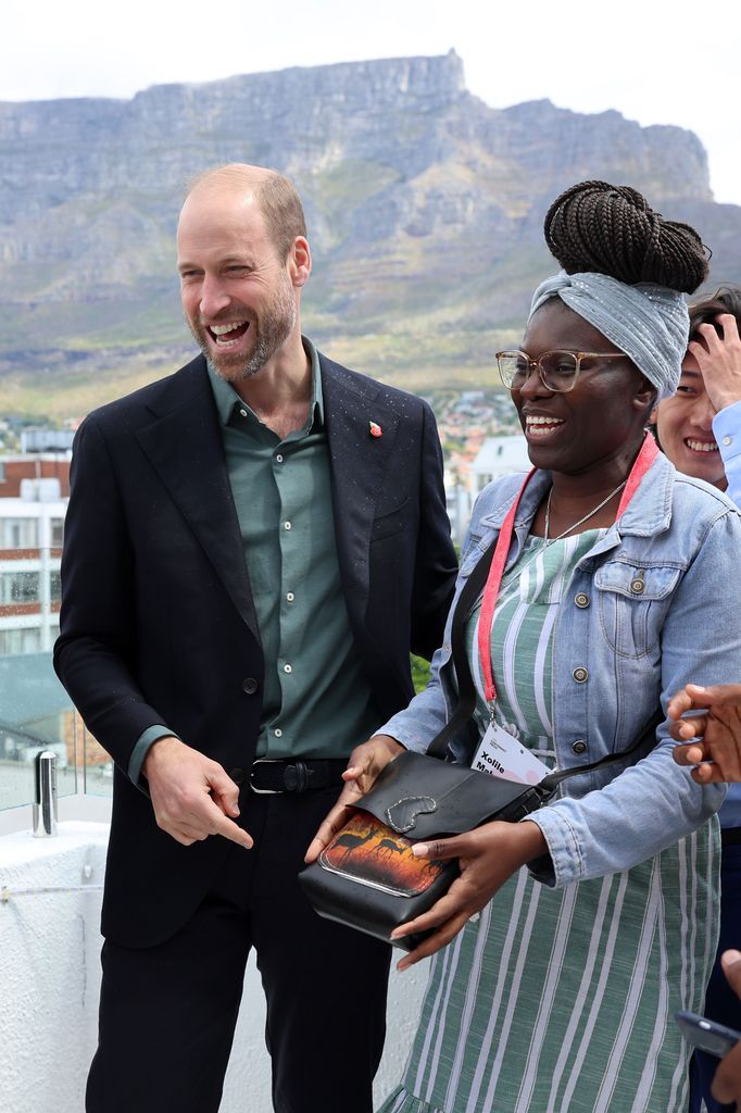 Prince William chats with climate activists