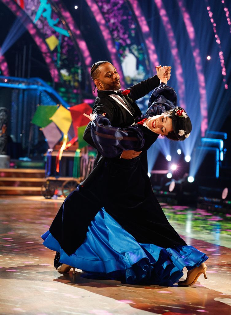 JB Gill and Lauren Oakley dancing a Viennese Waltz