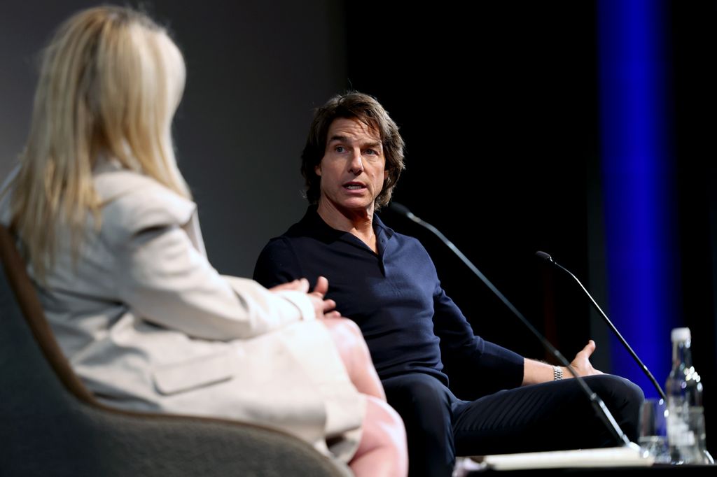 Tom Cruise on stage during an 'In Conversation At The BFI' at the BFI Southbank 