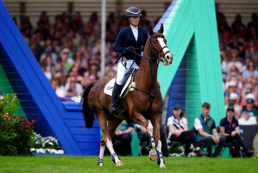 Zara Tindall competing in Badminton Horse Trials 2024