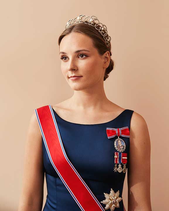 Princess Ingrid Alexandra of Norway wearing tiara