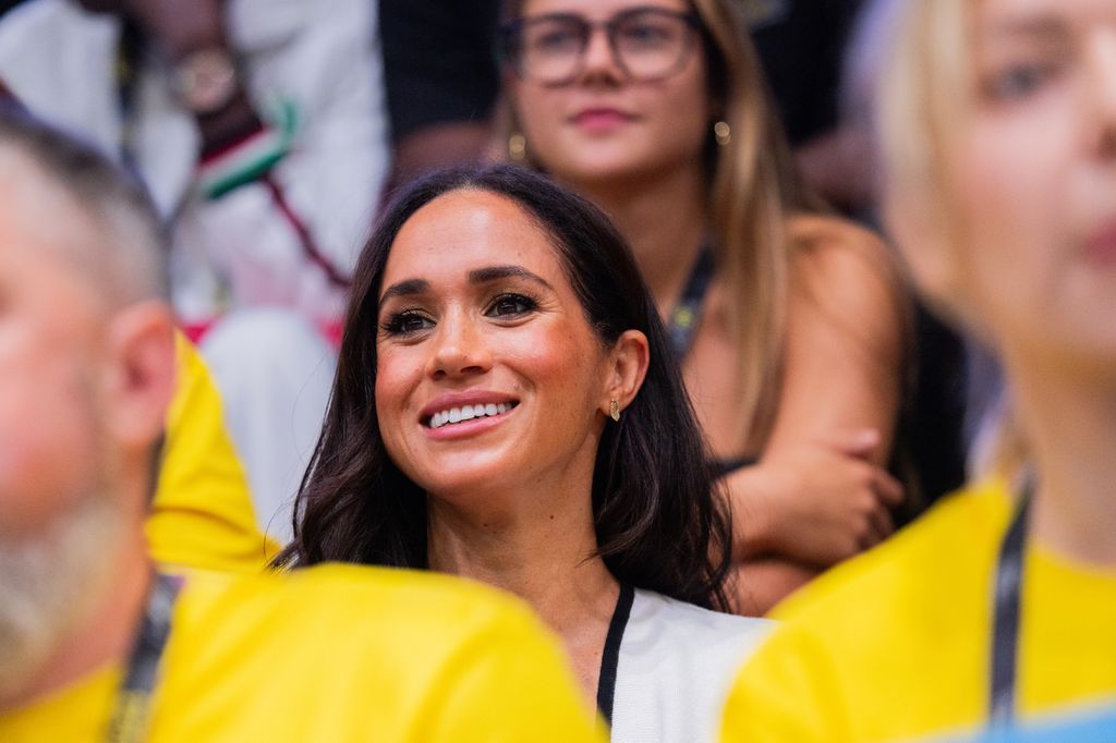 Meghan Markle watches a wheelchair basketball game at the 6th Invictus Games