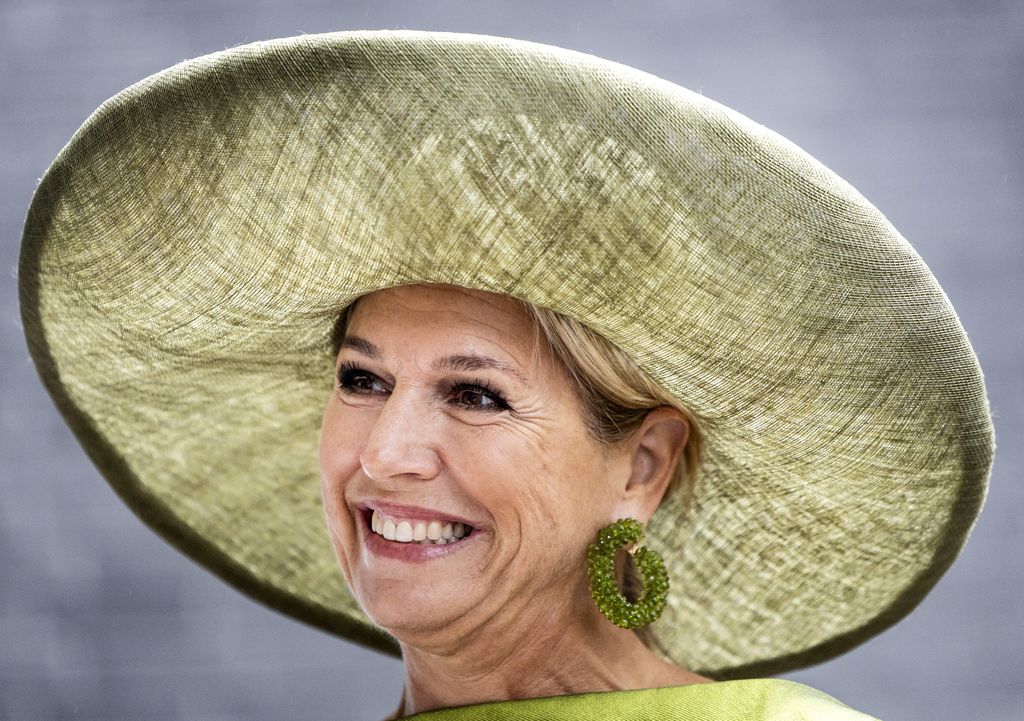 Dutch Queen Maxima looks over during a visit to the Netherlands Brain Bank (NHB) to mark its 40th anniversary, in Amsterdam, on September 18, 2025. The bank collects brain tissue from deceased individuals, which it makes available to scientists worldwide. (Photo by Koen van Weel / ANP / AFP) / Netherlands OUT (Photo by KOEN VAN WEEL/ANP/AFP via Getty Images)          