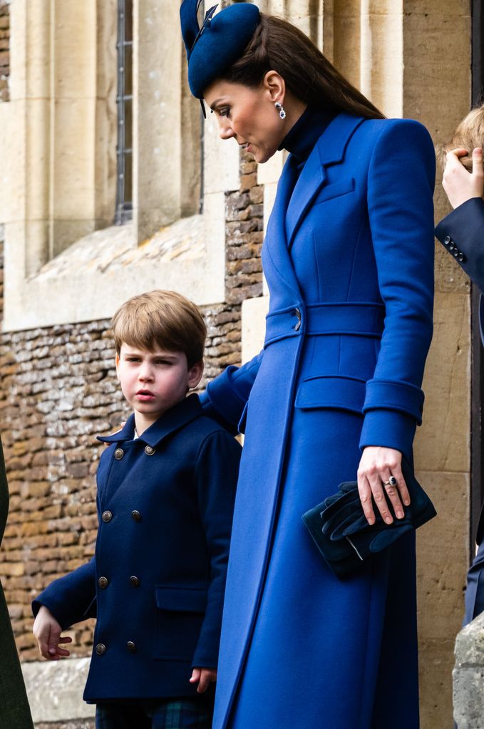 Princess Kate with Prince Louis on Christmas Day