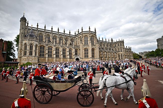 kate middleton riding carriage order of the service