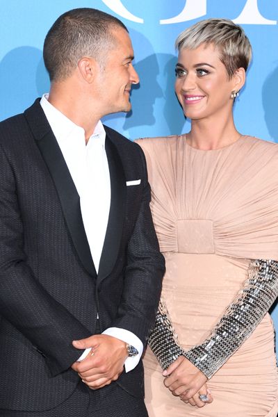 orlando bloom and katy perry on red carpet