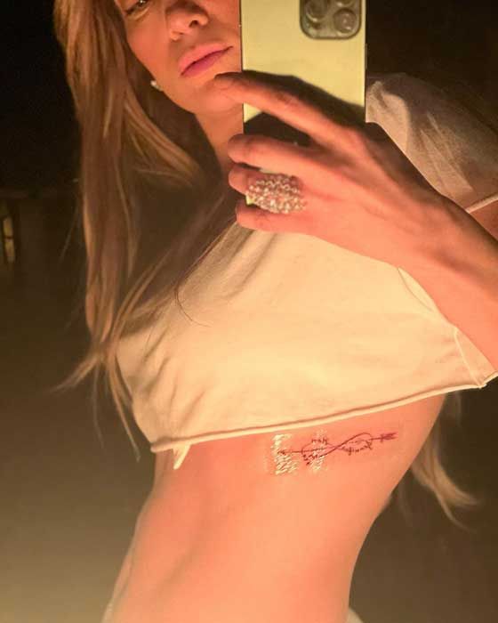 Jennifers new tattoo