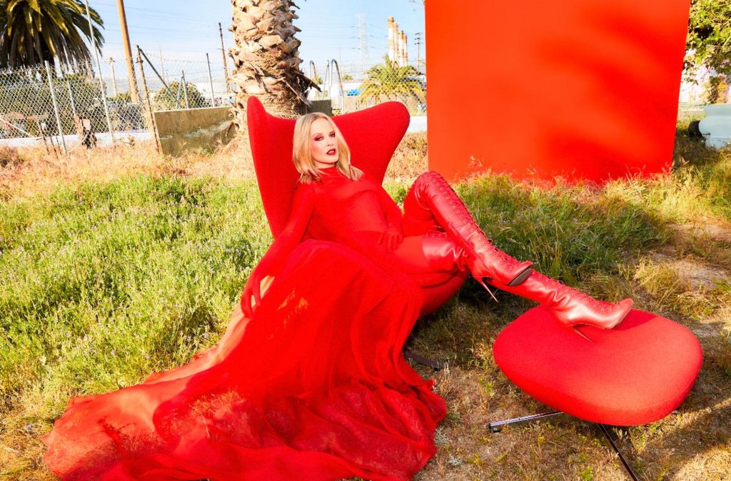 "The spirit of Voltaire is one of pure, authentic fun. It’s one I resonate with as a pop artist," Kylie says. "My new album Tension is all about the space where the intimate and universal come together and
Voltaire represents just that."
