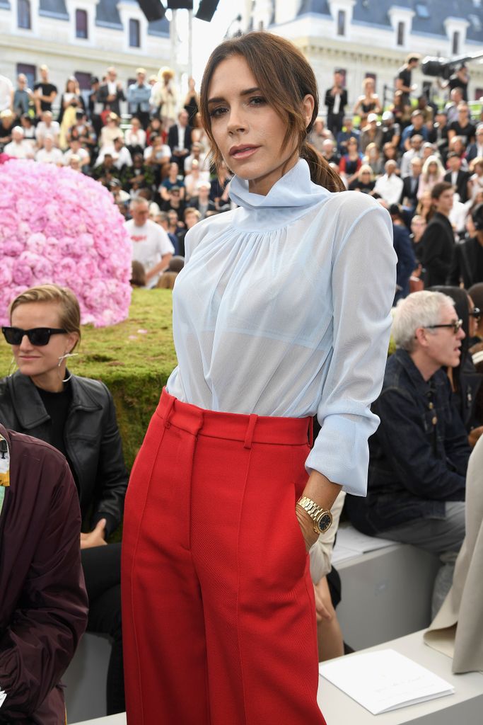 Victoria Beckham attends the Dior Homme Menswear Spring/Summer 2019 show as part of Paris Fashion Week on June 23, 2018 in Paris, France.