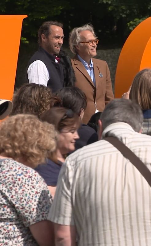 James Middleton standing at a festival