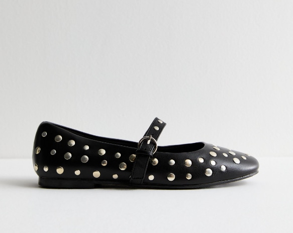 New Look studded ballet flats