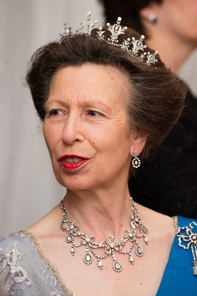 Princess Anne wearing Festoon tiara