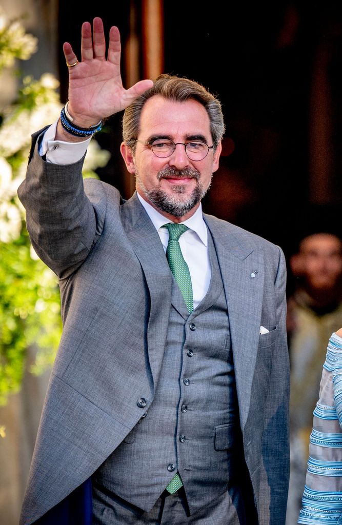 Prince Nikolaos waving