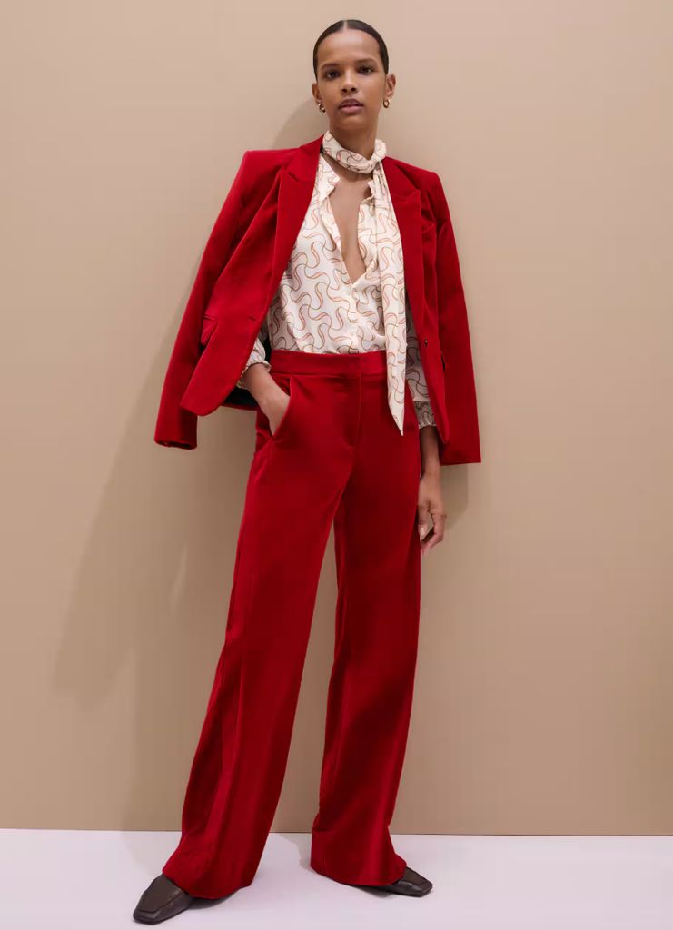 ME+EM Evening Red Pant Suit