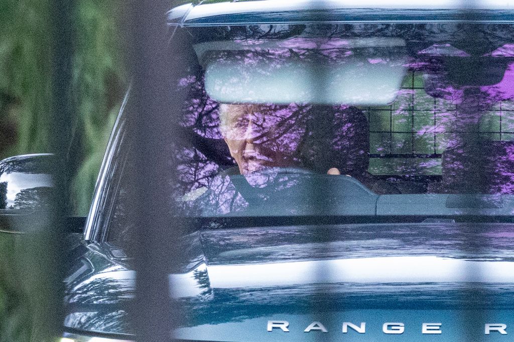 King Charles has been spotted as he went for a drive in Sandringham in Norfolk