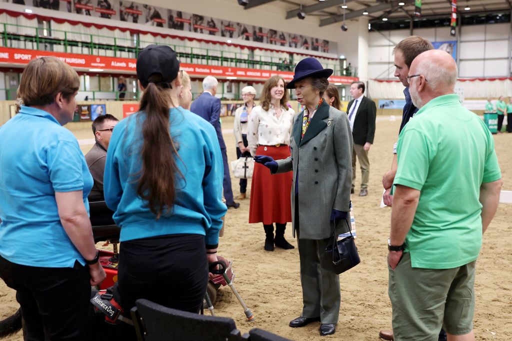 Princess Anne visits the Riding for the Disabled Association (RDA) National Championships at Hartpury University and Hartpury College