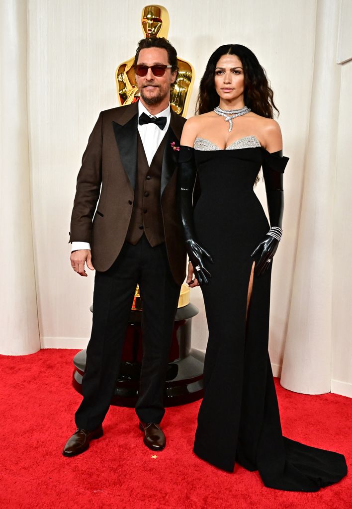 r Matthew McConaughey and Camila Alves attends the 96th Annual Academy Awards 