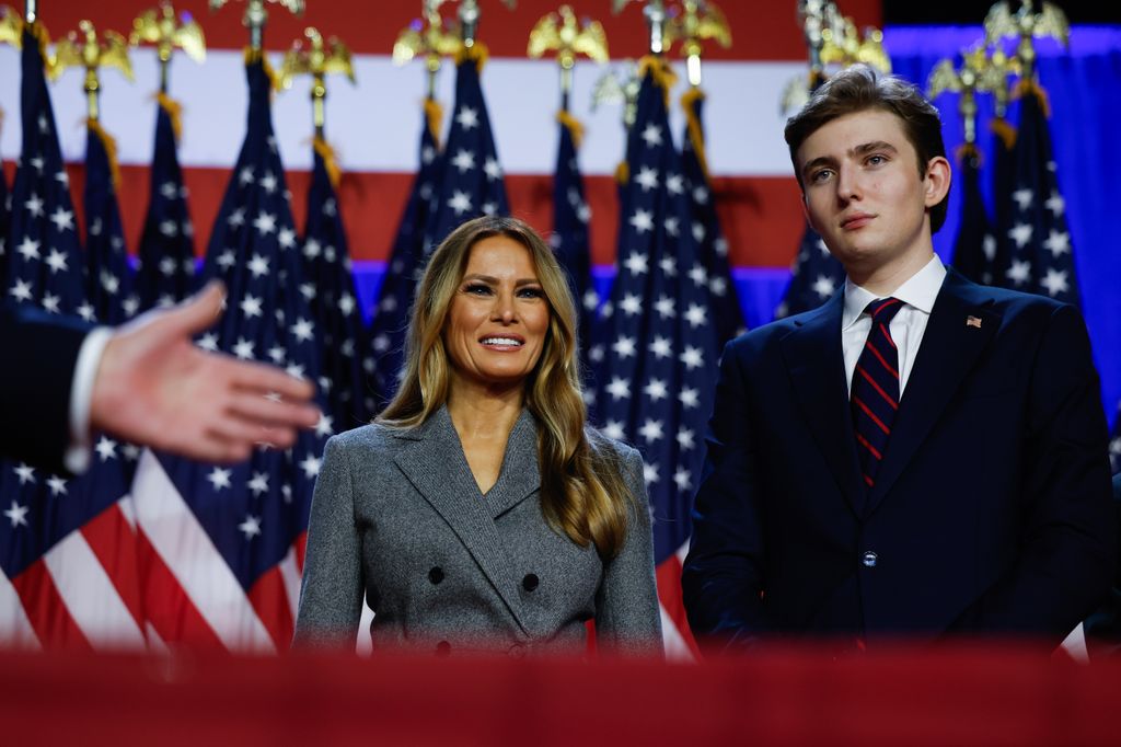 Melania with Barron