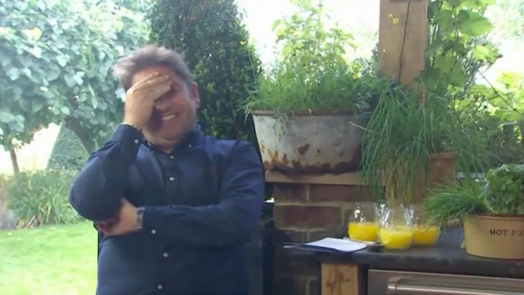 James Martin couldn't stop laughing on Saturday Morning on ITV