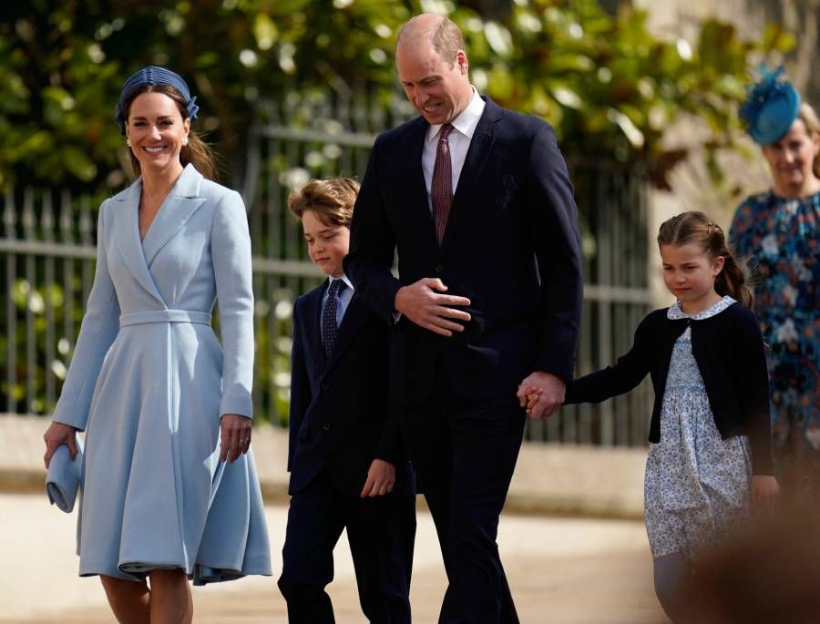 Princess Charlotte wears blue dress on Easter Sunday - but Mia Tindall's  dress is pricier