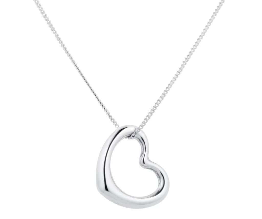 Goldsmiths heart necklace like bridget jones' tiffany and co heart necklace 