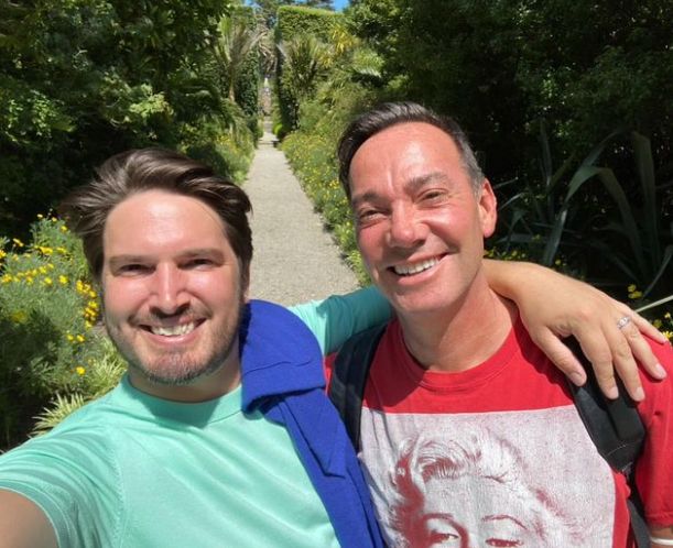 Jonathan Myring with his arm around Craig Revel Horwood