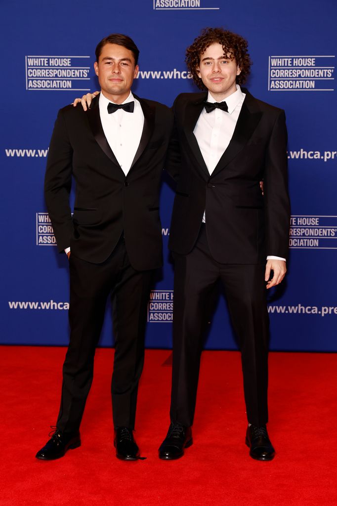 Nelson Perla-Ward and Shayne Coplan attend the 2025 White House Correspondents' Association Dinner at Washington Hilton on April 26, 2025 in Washington, DC