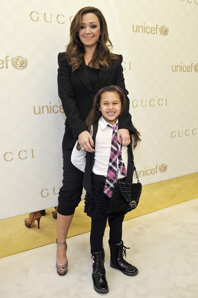 Leah Remini and Sofia Remini attend the Gucci Children's Collection event on November 20, 2010 in Beverly Hills, California
