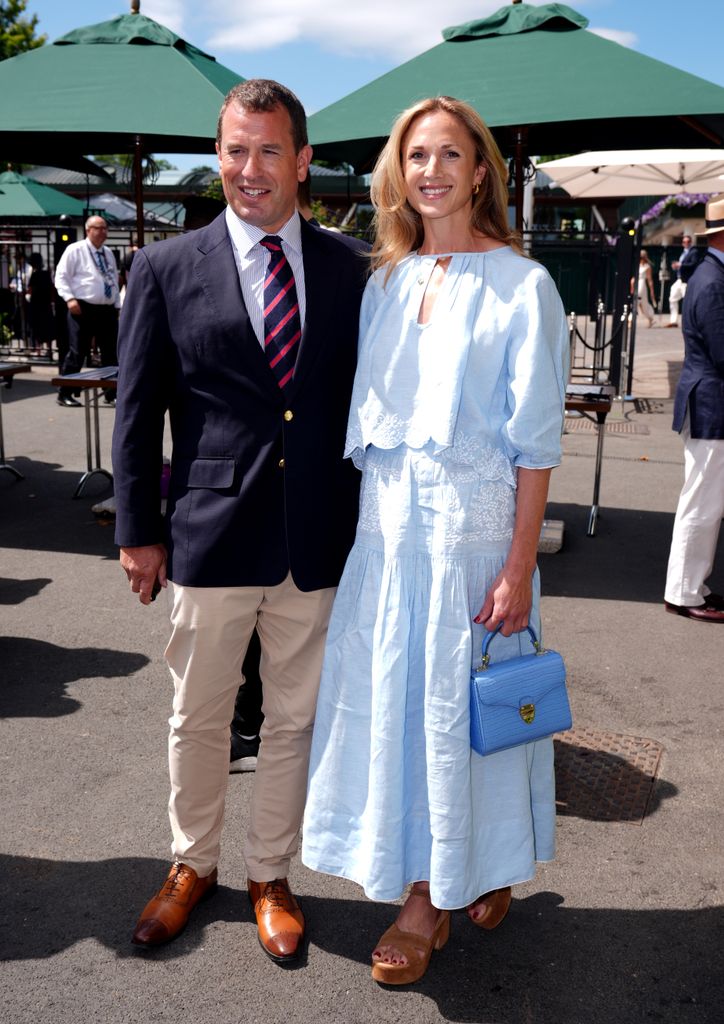 Peter Phillips and Harriet Sperling on day ten of the 2025 Wimbledon Championships at the All England Lawn Tennis and Croquet Club in London