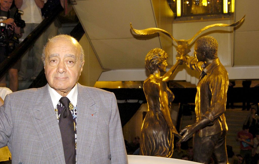 Mohamed Al Fayed during Dodi Al Fayed and Diana Memorial Unveiled at Harrods 