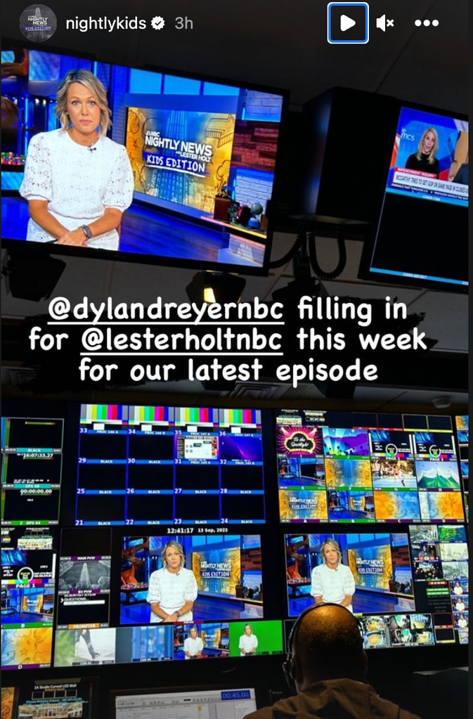 Dylan Dreyer enjoyed subbing for Lester Holt on his children's news show
